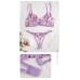 Комплект CENCKA FLOWER тонкий без поролона с трусиками-стрингами Арт: 3084#