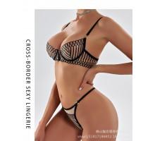 Комплект CENCKA FLOWER тонкий без поролону з трусиками-стрінгами Арт: 2025#