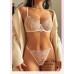 Комплект CENCKA FLOWER тонкий без поролону з трусиками-стрінгами Арт: 2218#