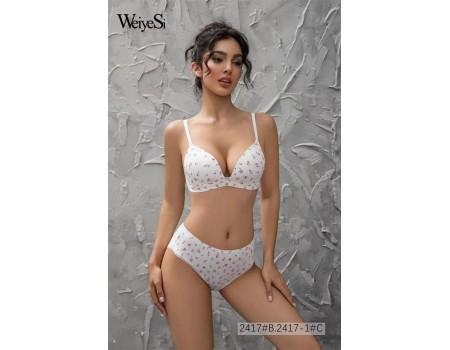 Комплект WeiyeSi на тонкому поролоні з трусиками-сліпами Арт: 2417-1# C