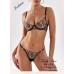 Комплект CENCKA FLOWER тонкий без поролону з трусиками-стрінгами Арт: 2006#