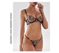 Комплект CENCKA FLOWER тонкий без поролону з трусиками-стрінгами Арт: 2006#