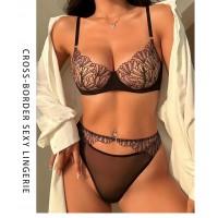 Комплект CENCKA FLOWER тонкий без поролону з трусиками-стрінгами Арт: JM777#