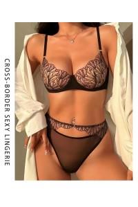 Комплект CENCKA FLOWER тонкий без поролону з трусиками-стрінгами Арт: JM777#