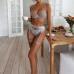 Комплект CENCKA FLOWER тонкий без поролону з трусиками-бразиліано Арт: S805#