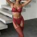 Комплект CENCKA FLOWER тонкий без поролону зі стрінгами Арт: S811#