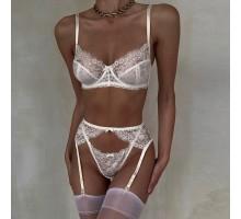 Комплект CENCKA FLOWER тонкий без поролону з трусиками-стрінгами Арт: L504-Q01192J#