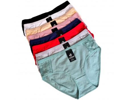 Женские трусики-макси ANTTIFU Арт: 8123 / Ассорти цветов /